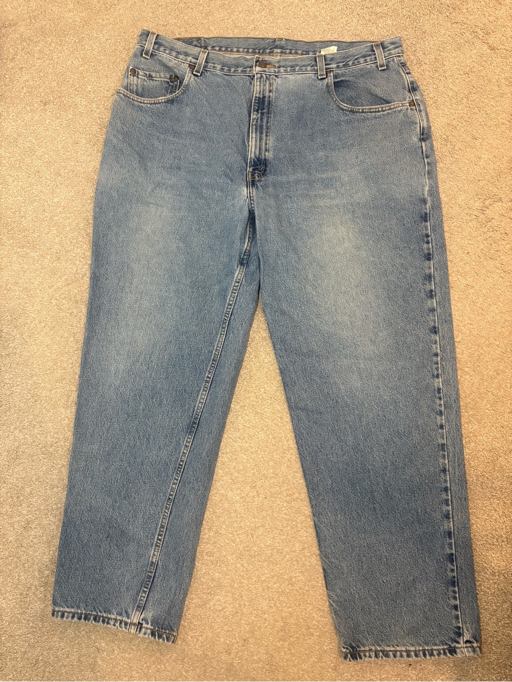 Vintage Levis Jeans 545 Mens 44/32 Loose Fit Brown Tab